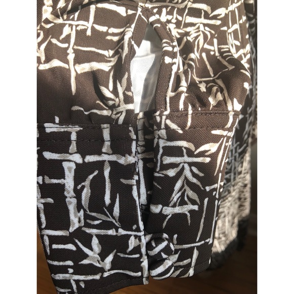 Ann Taylor-Bamboo Print Wrap Dress - Picture 3 of 6